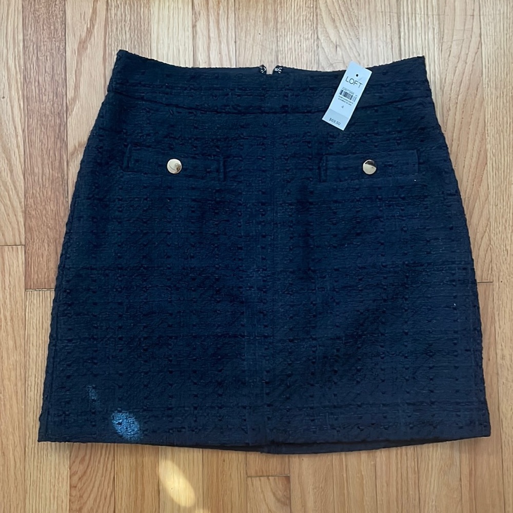 NWT Navy Loft Skirt